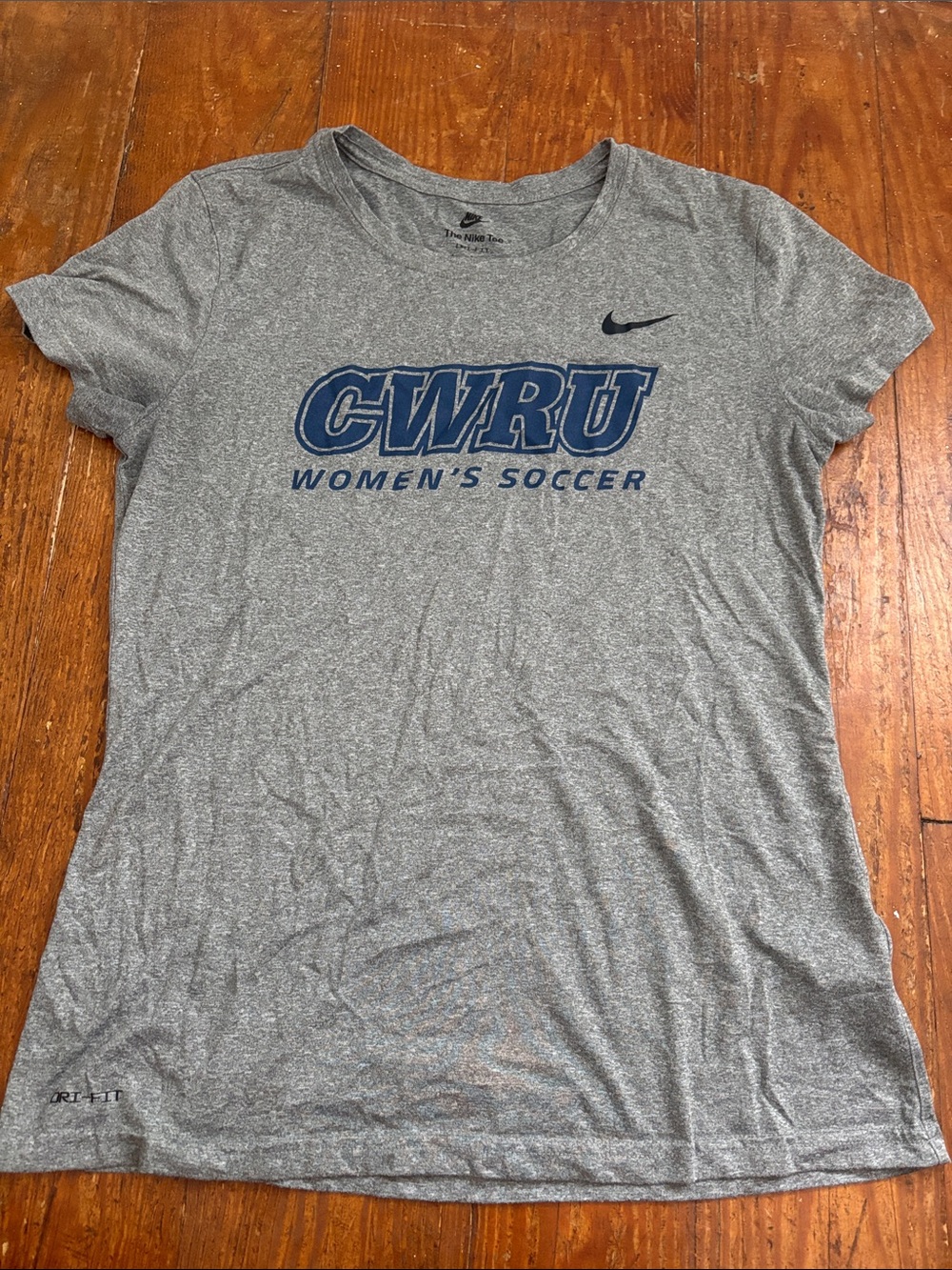 Nike Dri-Fit Gray Women's CWRU Women's Soccer Short Sleeve Tee